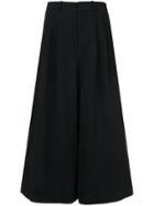 Co High-wasted Cropped Trousers - Black