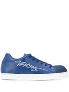 Versus Embroidered Logo Sneakers - Blue