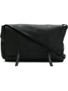 Osklen Flap Leather Bag - Black