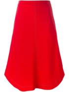 Joseph Stitch Detail A-line Skirt, Women's, Size: 38, Red,