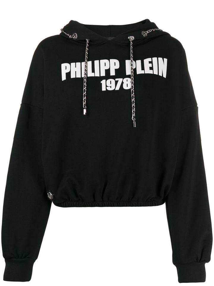 Philipp Plein Chain Detail Hoodie - Black