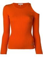 Emilio Pucci Knit Top With Shoulder Cut-outs - Orange