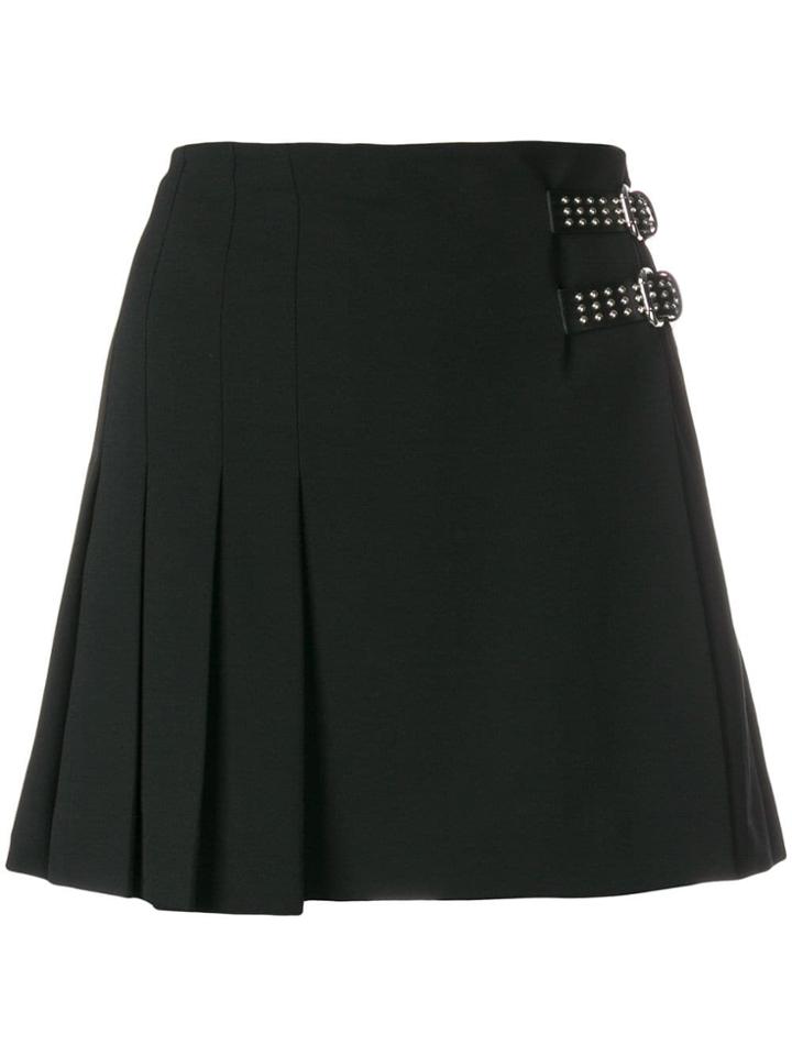 Red Valentino Studded Buckle Skirt - Black