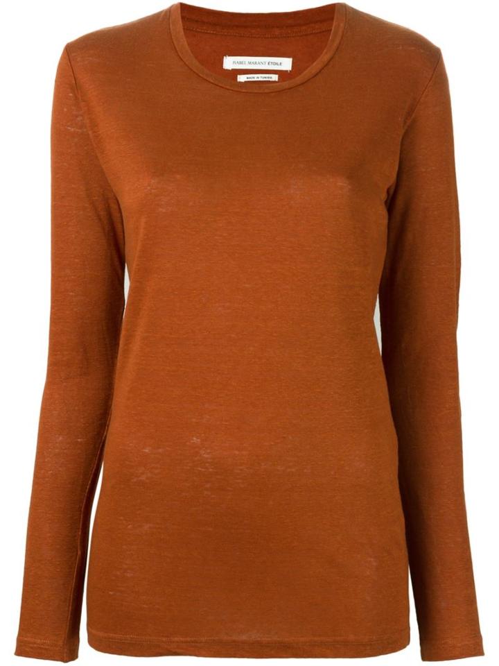 Isabel Marant Étoile 'karon' Top, Women's, Size: Medium, Yellow/orange, Linen/flax