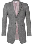 Thom Browne Donegal Tweed Sport Coat - Grey