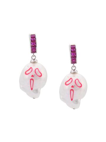 Jiwinaia Urlo Earrings - Pink & Purple