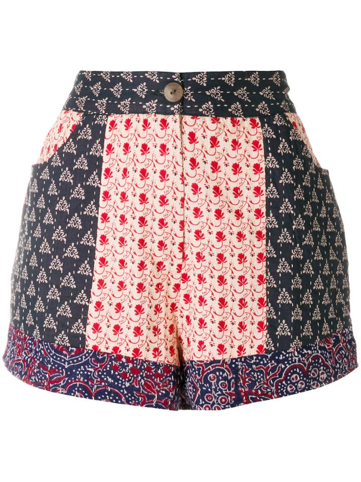 Antik Batik Printed Shorts - Multicolour