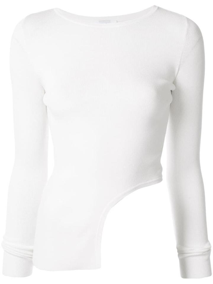 Sir. Edith Asymmetrical Top - White