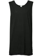Chapter - Slit Sides Tank - Men - Cotton/polyester - Xl, Black, Cotton/polyester