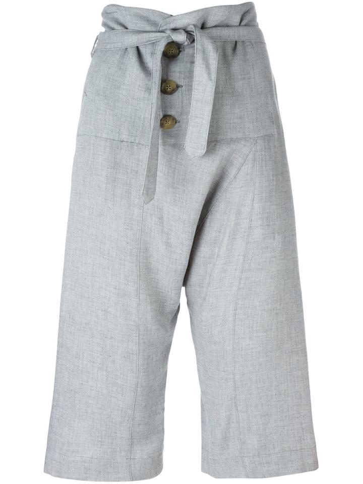 Vivienne Westwood Anglomania Tie-waist Cropped Trousers - Grey