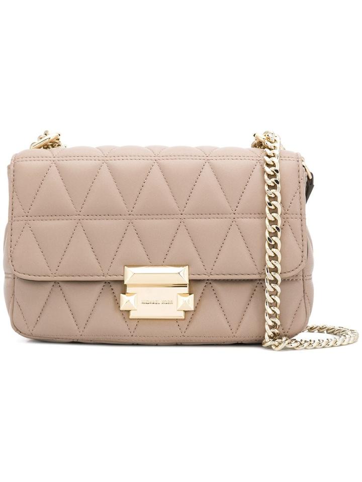Michael Michael Kors Sloan Quilted Shoulder Bag - Neutrals