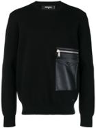 Dsquared2 Zip Pocket Sweater - Black