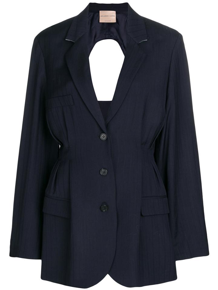 Erika Cavallini Cinched Waist Jacket - Blue