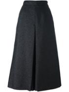 Saint Laurent Cropped Trousers, Women's, Size: 40, Black, Viscose/polyester/cotton/silk
