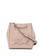 Karl Lagerfeld K/signature Bucketbag - Pink