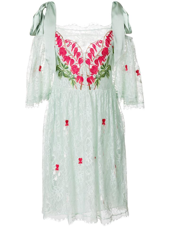 Temperley London Potion Mini Dress - Green