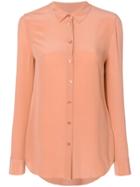 Equipment Plain Button Down Shirt - Pink & Purple