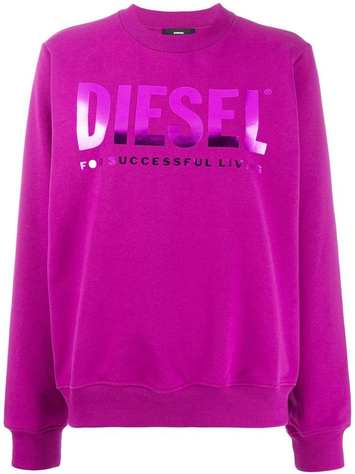 Diesel F-ang Logo Sweatshirt - Purple