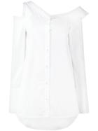 Monographie White Cut Out Cold Shoulder Shirt