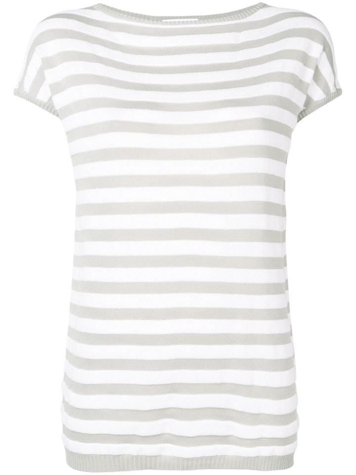 Fabiana Filippi Boat Neck T-shirt - White