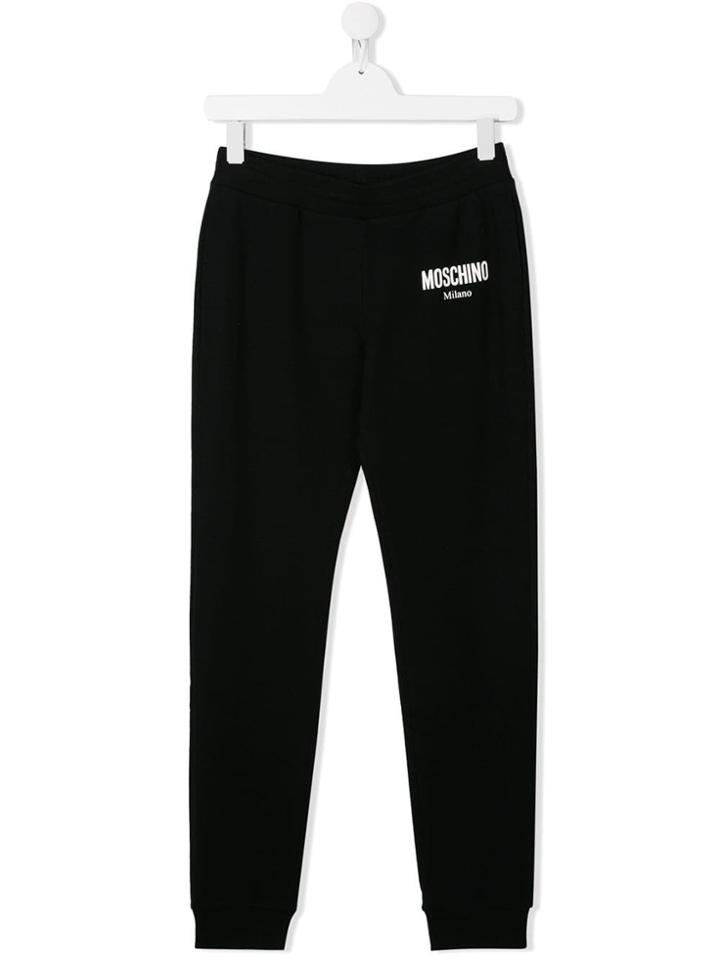Moschino Kids Logo Track Trousers - Black