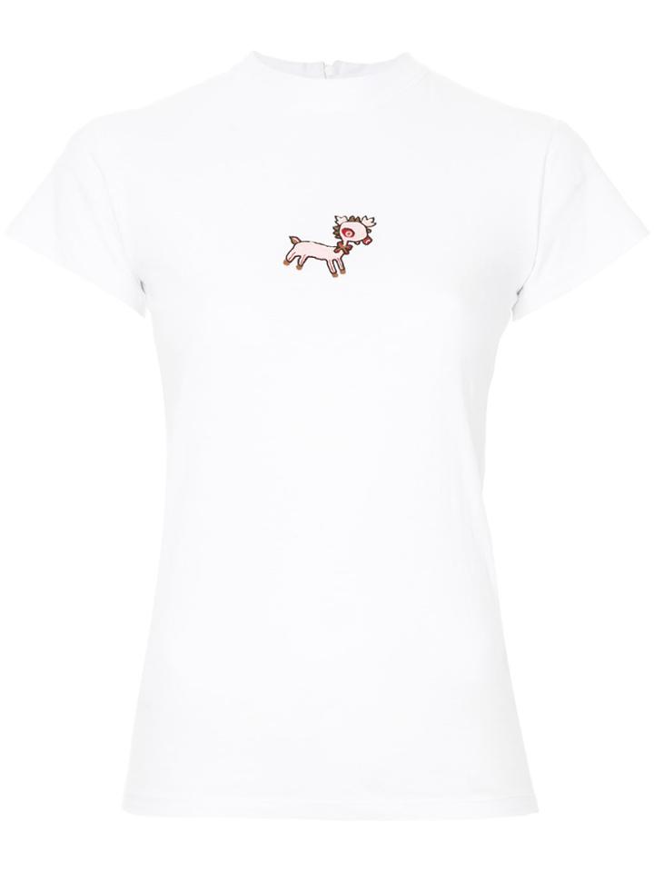 Jupe By Jackie Embroidered T-shirt - White