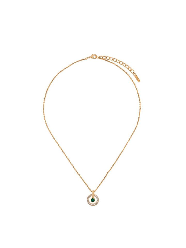Susan Caplan Vintage 1980s Vintage D'orlan Circle Necklace - Metallic