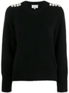 3.1 Phillip Lim Pearl Embellished Sweater - Black