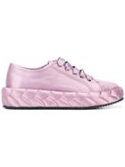 Marco De Vincenzo Raised Sole Sneakers - Pink & Purple
