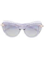 Pomellato Crystal Detail Sunglasses - Blue