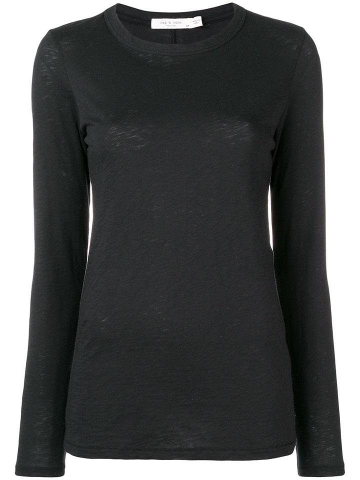 Rag & Bone Longsleeved T-shirt - Black