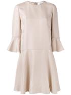 Valentino Flared Sleeve Dress - Pink & Purple