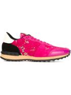 Valentino Rockrunner Sneakers, Women's, Size: 39.5, Pink/purple, Cotton/leather/suede/rubber