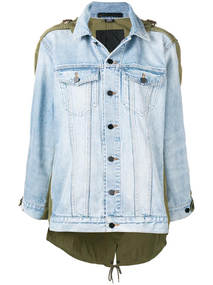 Alexander Wang Daze Mix Denim Jacket - Blue