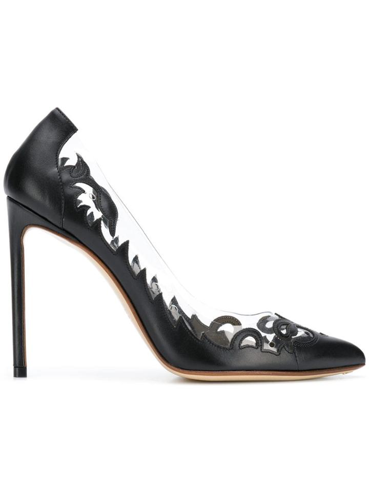 Francesco Russo Piping Pumps - Black