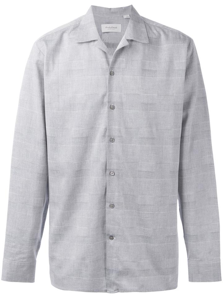Hardy Amies Checked Shirt - Grey