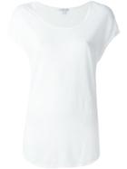 James Perse Curved Hem T-shirt - White