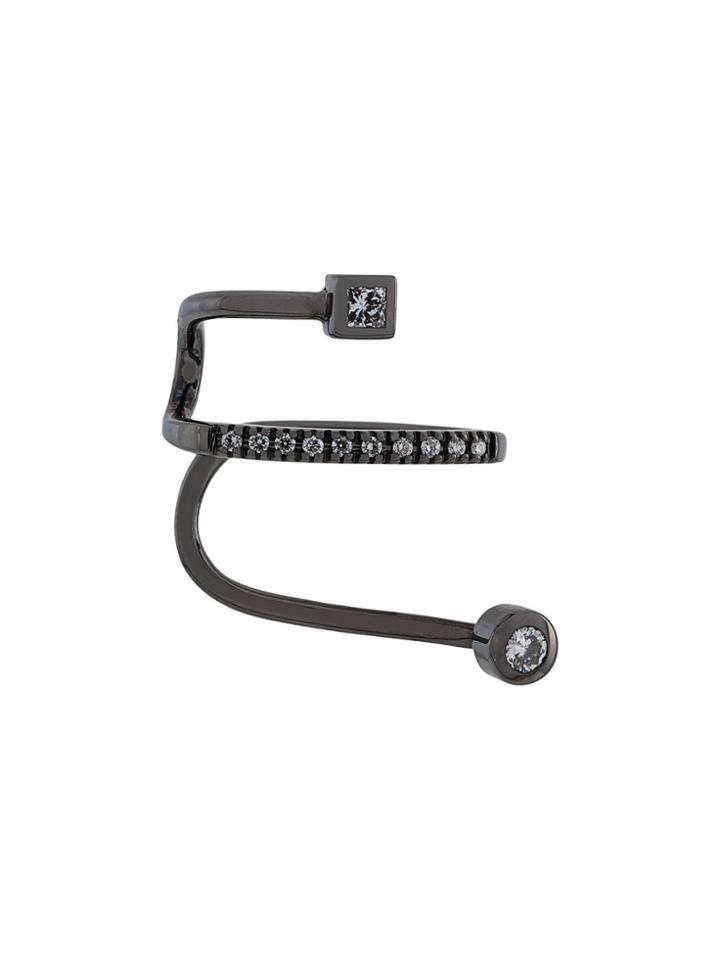 Maria Black Avery Mono Diamond Earcuff (left) - Grey