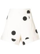 Derek Lam 10 Crosby A-line Short With Side Button Detail - White