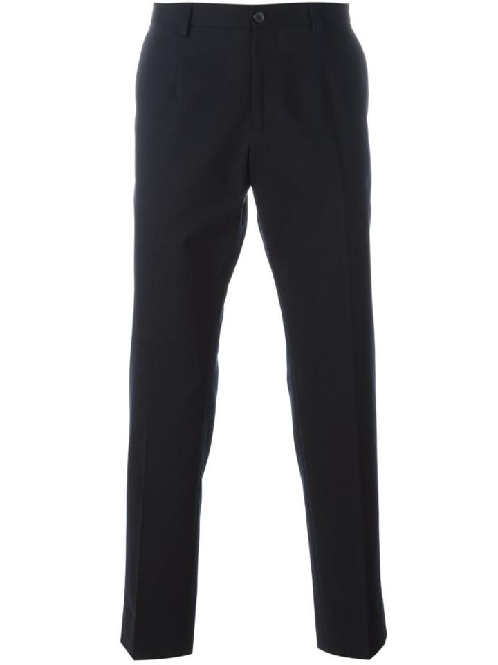 Dolce & Gabbana Tailored Trousers, Men's, Size: 50, Blue, Cotton