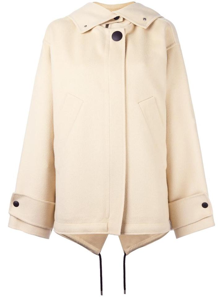 Marni Hooded Oversized Coat, Women's, Size: 38, Nude/neutrals, Angora/cashmere/virgin Wool