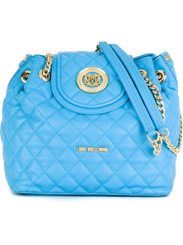 Love Moschino Flap Closure Quilted Shoulder Bag