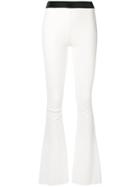Drome Leather Flared Trousers - White