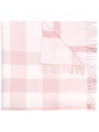 Burberry Kids Mega Check Scarf, Girl's, Pink/purple