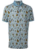 Dolce & Gabbana - Musical Print Polo Shirt - Men - Cotton - 52, Blue, Cotton