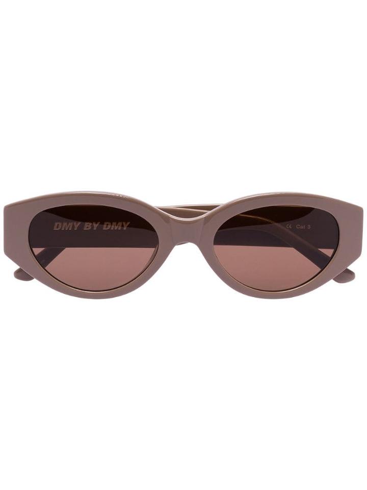 Dmy By Dmy Oval Frame Sunglasses - Neutrals
