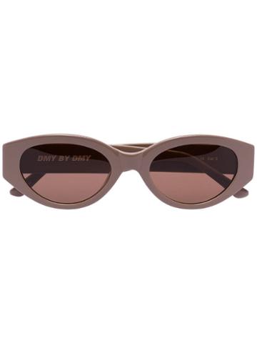 Dmy By Dmy Oval Frame Sunglasses - Neutrals