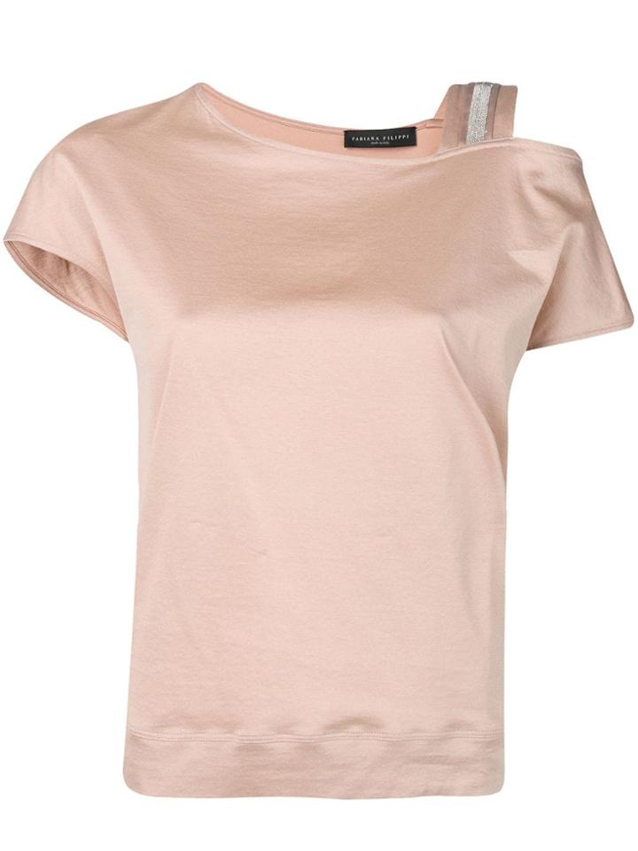 Fabiana Filippi Cold Shoulder Top - Neutrals
