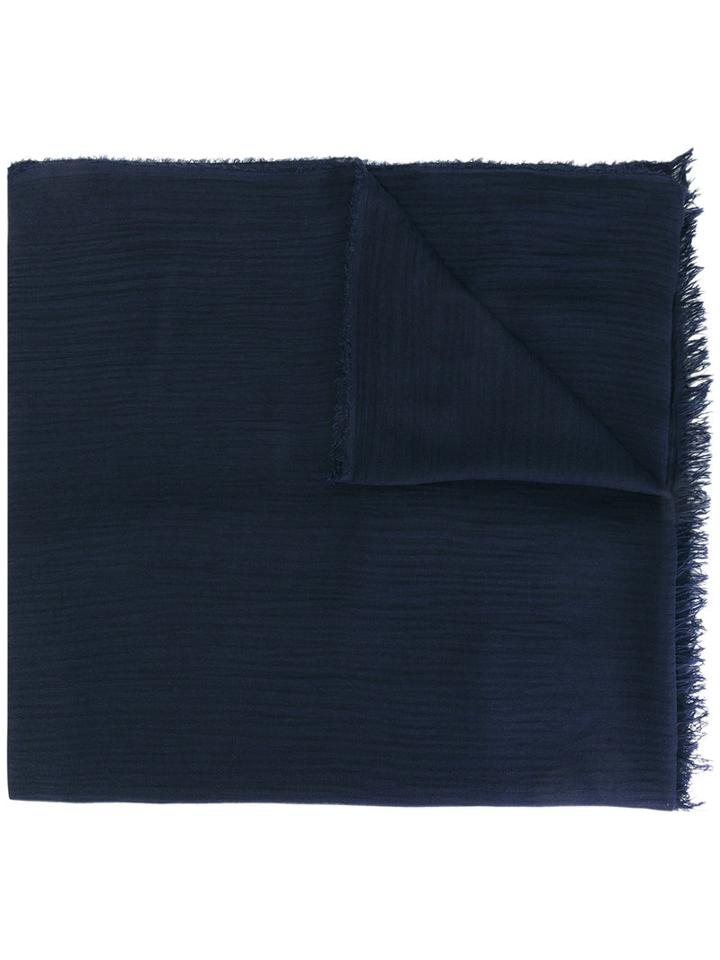 Faliero Sarti Biat Scarf, Adult Unisex, Blue, Silk/modal