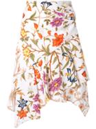 Peter Pilotto Asymmetric Floral Print Skirt - Multicolour